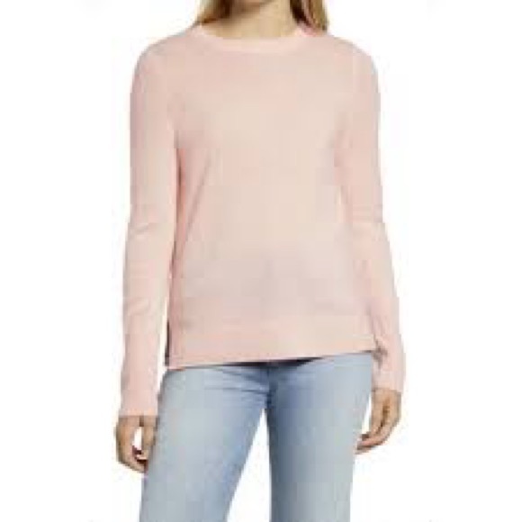 Cynthia Rowley Size L Baby pink Cashmere Sweater - Medium - Picture 1 of 5